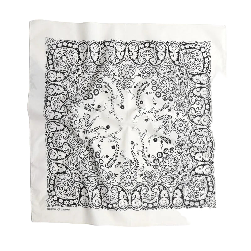 Bandana Carré Hip Hop Blanc