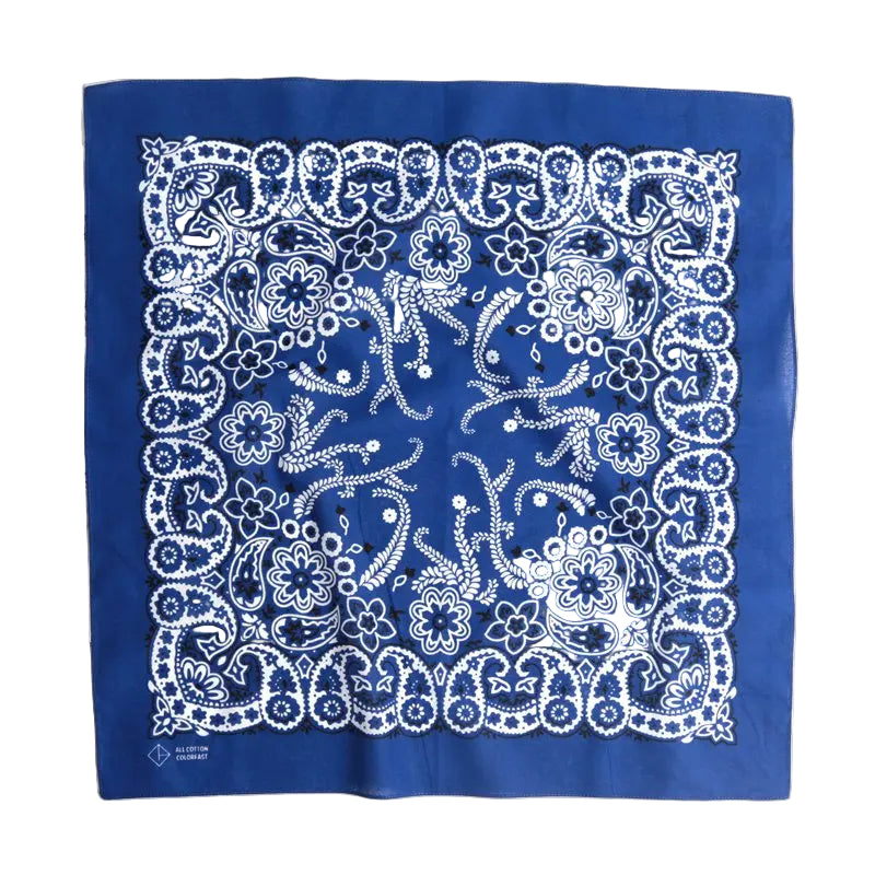 Bandana Carré Hip Hop Bleu