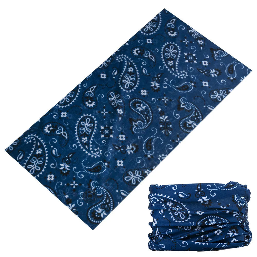 Bandana Tube Sans Couture Hip Hop Bleu
