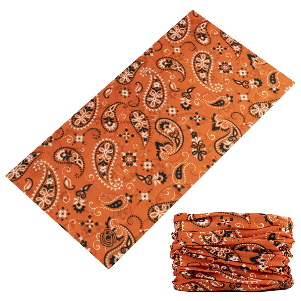 Bandana Tube Sans Couture Hip Hop Orange