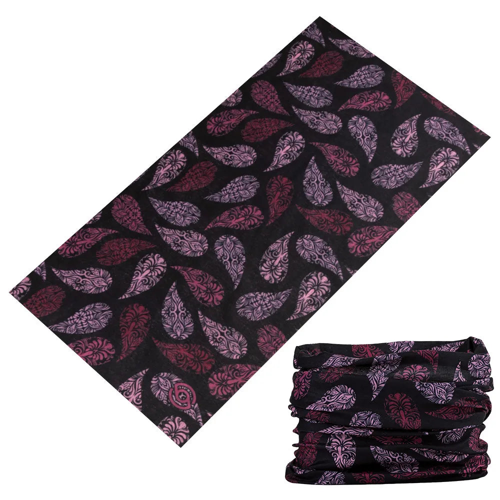 BLACK PAISLEY 2-sided Print Cotton BANDANA SCARVES Head Wrap SCARF Mask Hanky BLACK PAISLEY 2-sided Print Cotton BANDANA SCARVES Head Wrap SCARF Mask Hanky