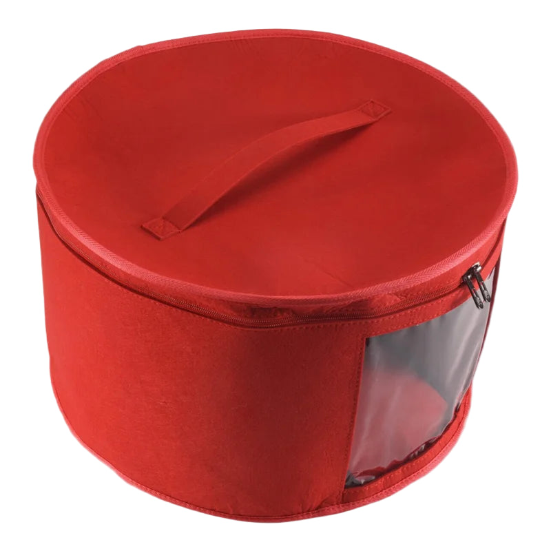 Boîte de Rangement pour Bob Ronde Rouge Stylé