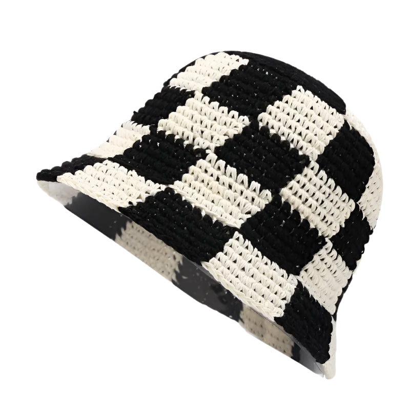 Bob Crochet à Carreaux Noir