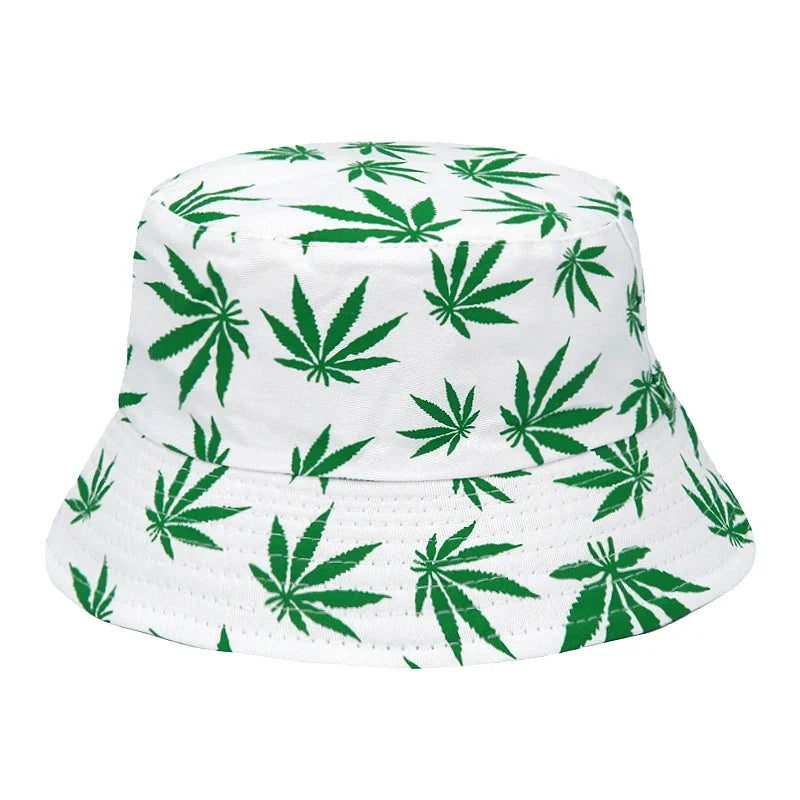 Bob à Feuilles De Cannabis blanc