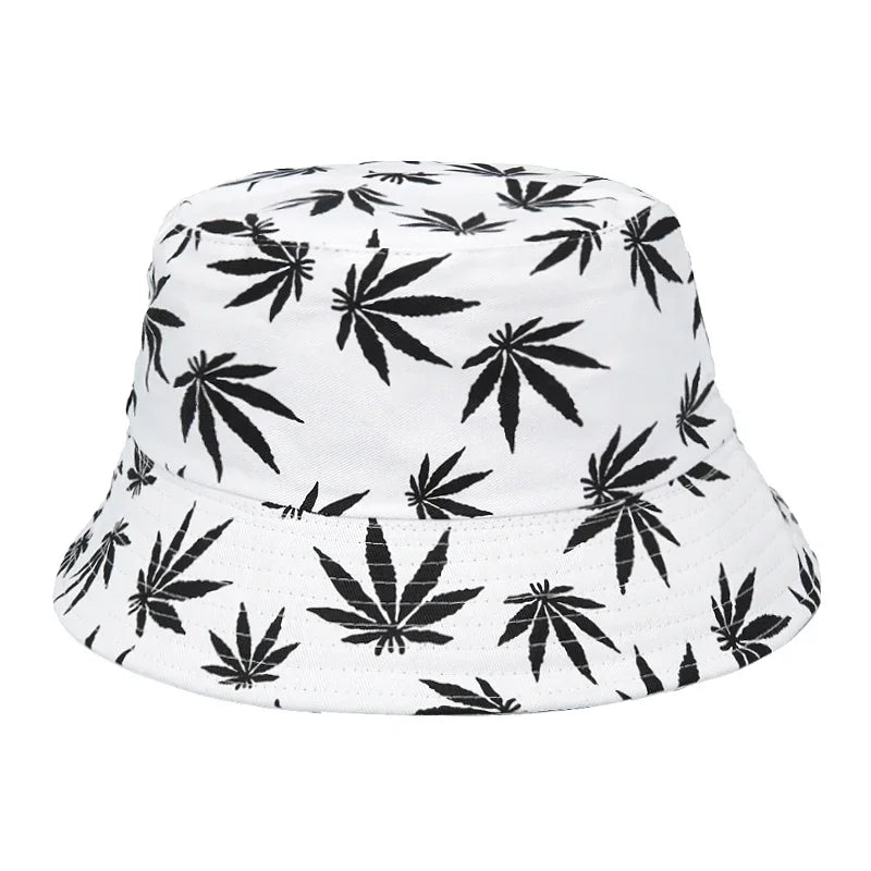 Bob à Feuilles De Cannabis blanc