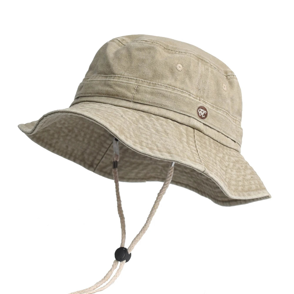 Bob à Ficelle d’Été Homme Beige