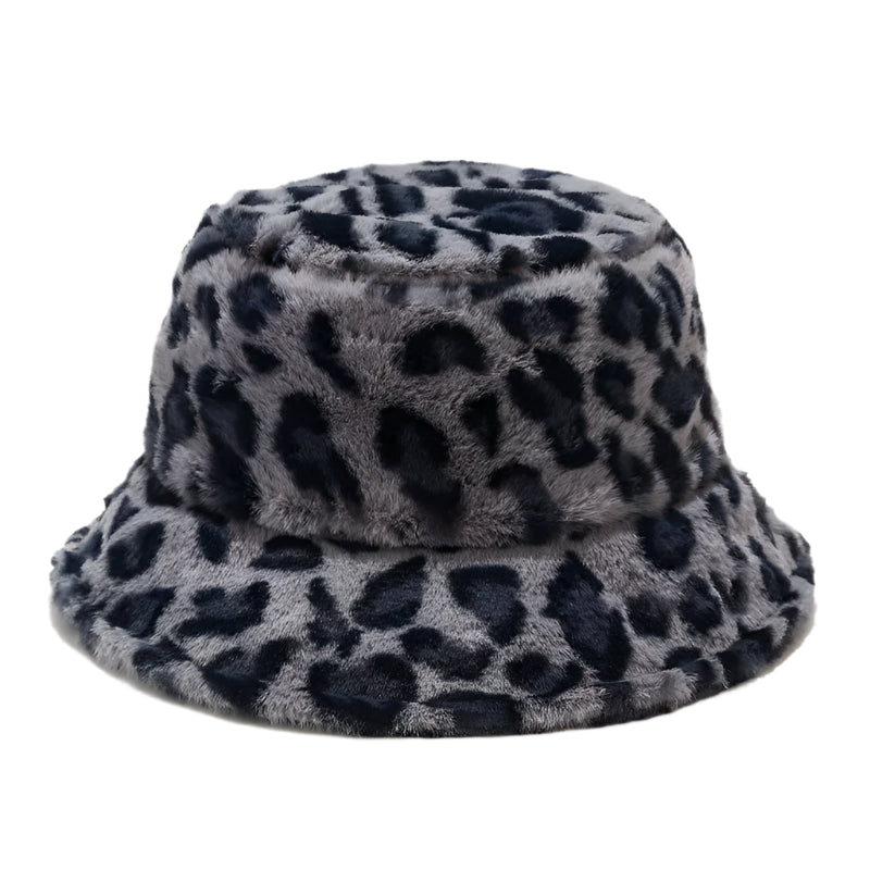 Bob Fourrure Léopard Tendance Bleu