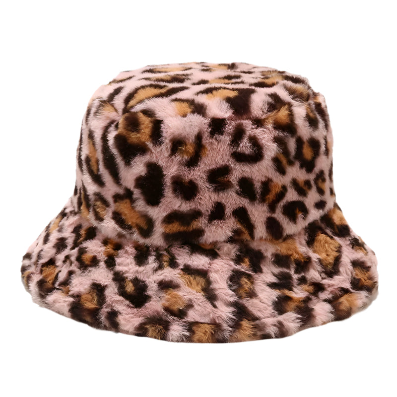 Bob Fourrure Léopard Tendance Rose
