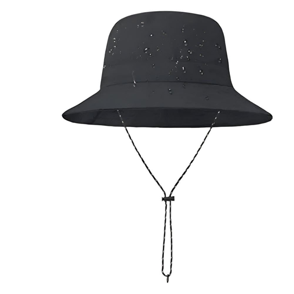 Bob Imperméable Minimaliste Noir