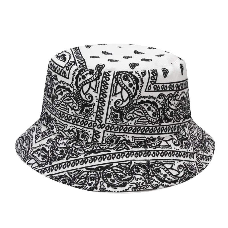Bob à Motif Bandana Blanc