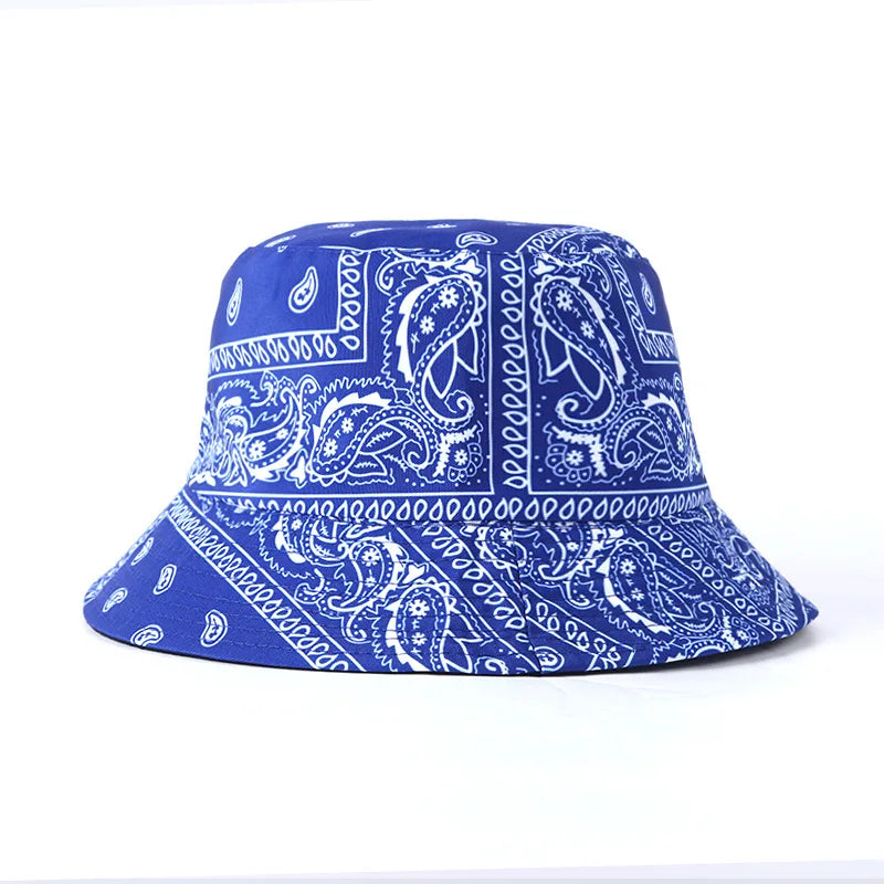 Bob à Motif Bandana Bleu Foncé