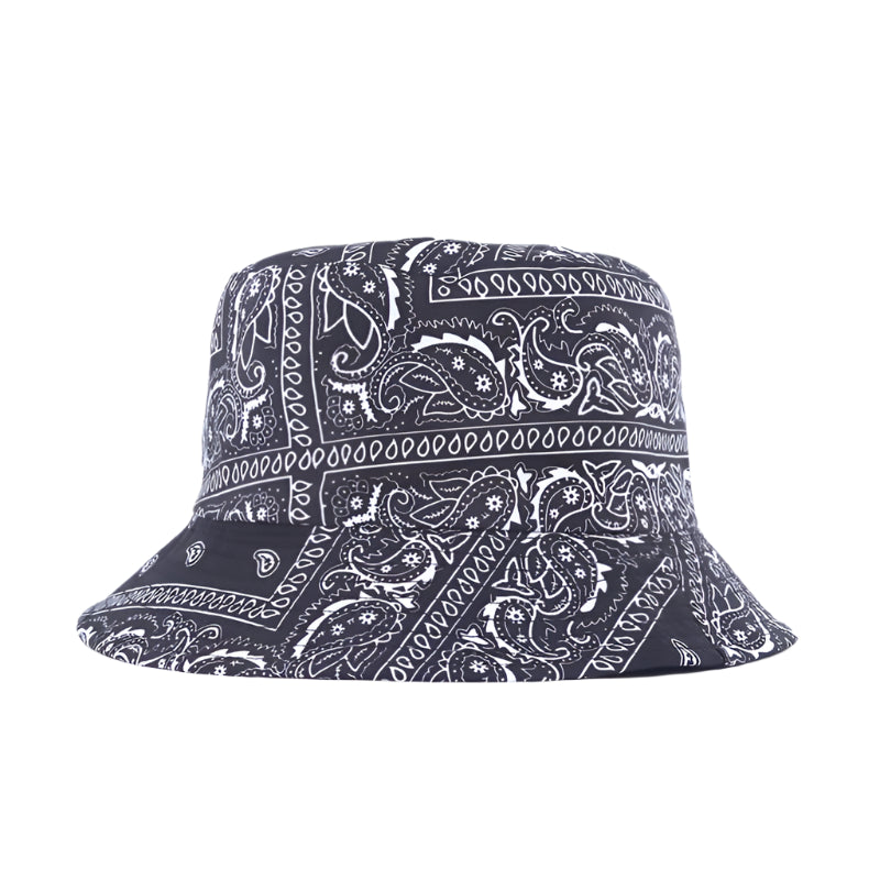 Bob à Motif Bandana Noir