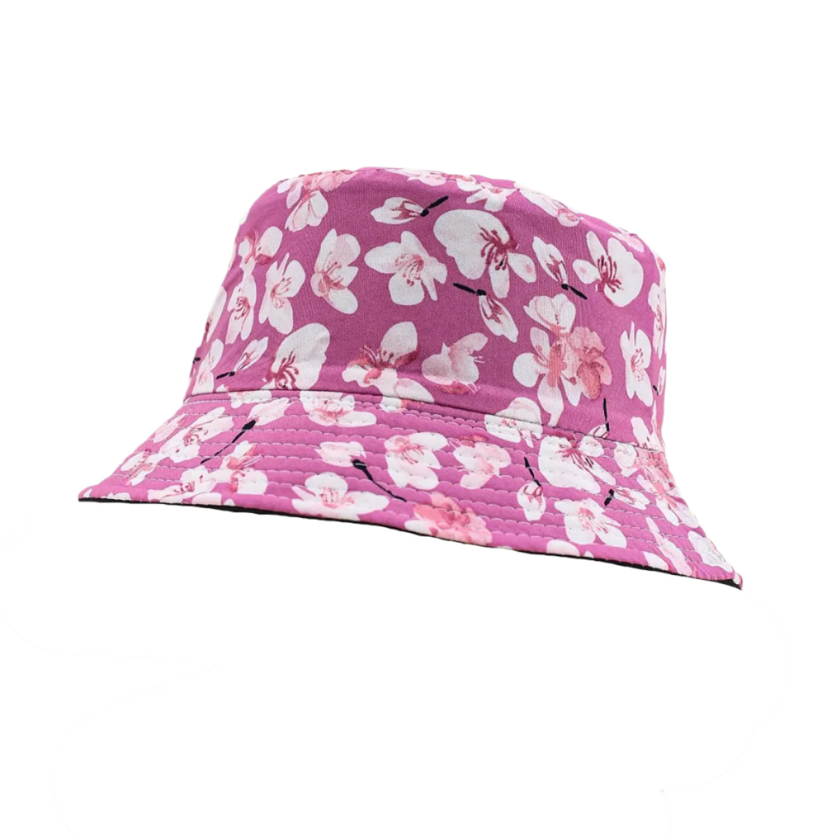 Bob à Motif Floral Fuchsia