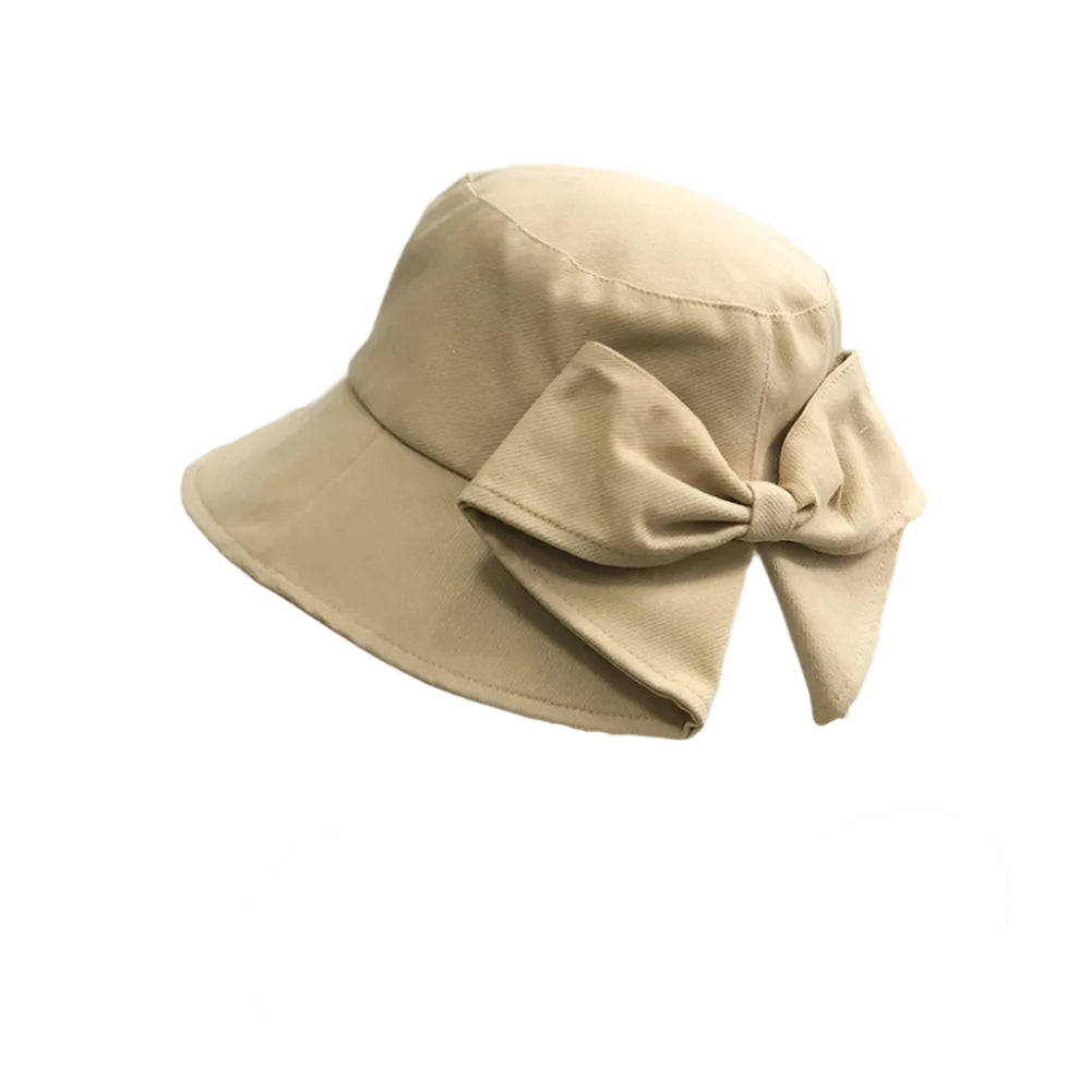 Bob à Nœud Élégant beige