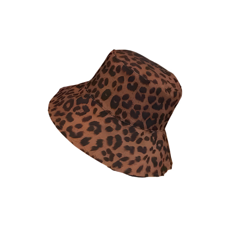 Bob Réversible Léopard Marron
