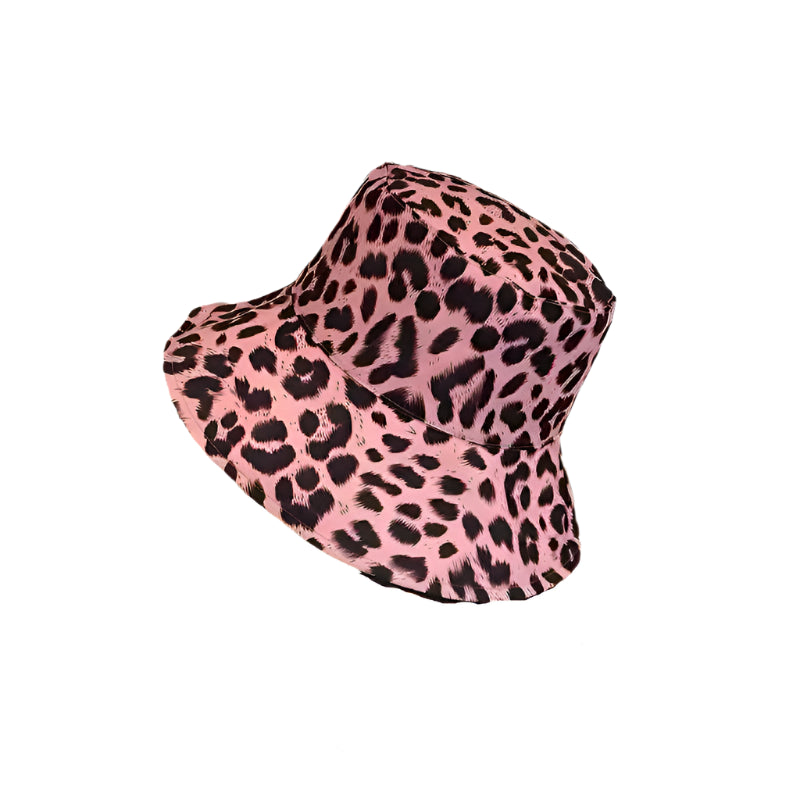 Bob Réversible Léopard Rose