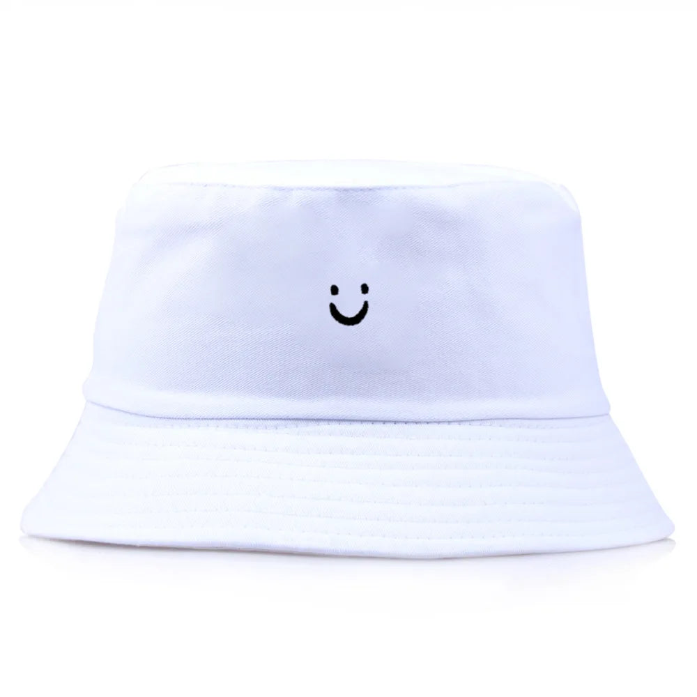 Bob Smiley Brodé Minimaliste Blanc