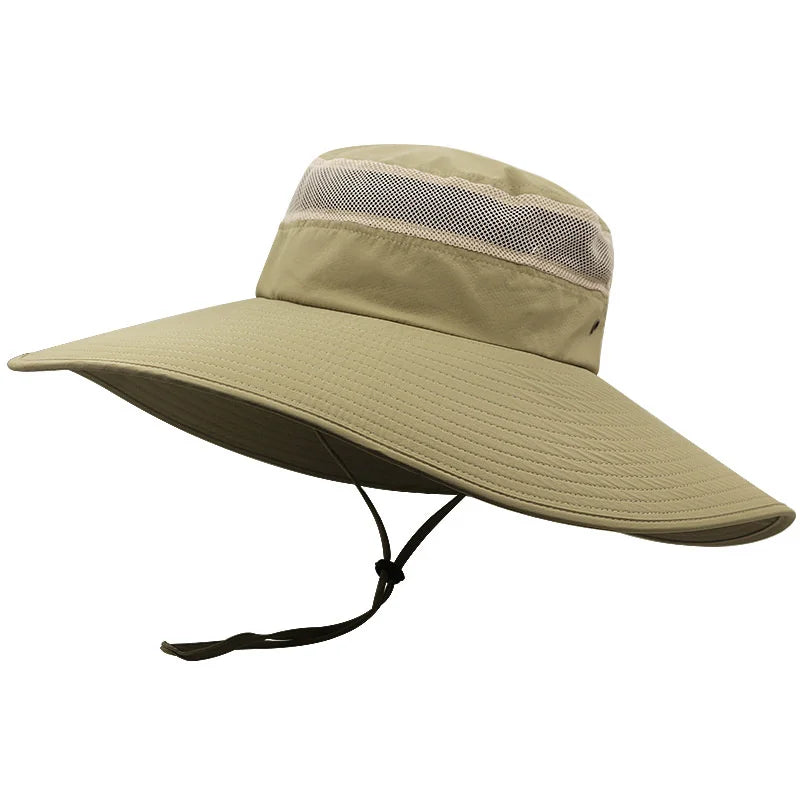 Bob Sport à Large Bord Beige