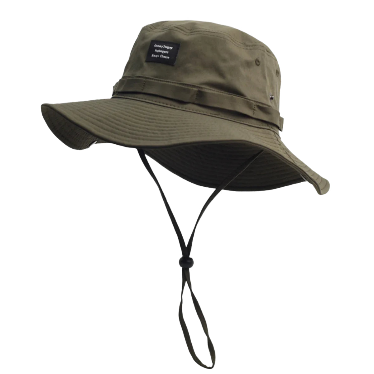 Chapeau Seau Trespass Kaki - Pêche & Camping - Avec Cordon - Doublure Coton