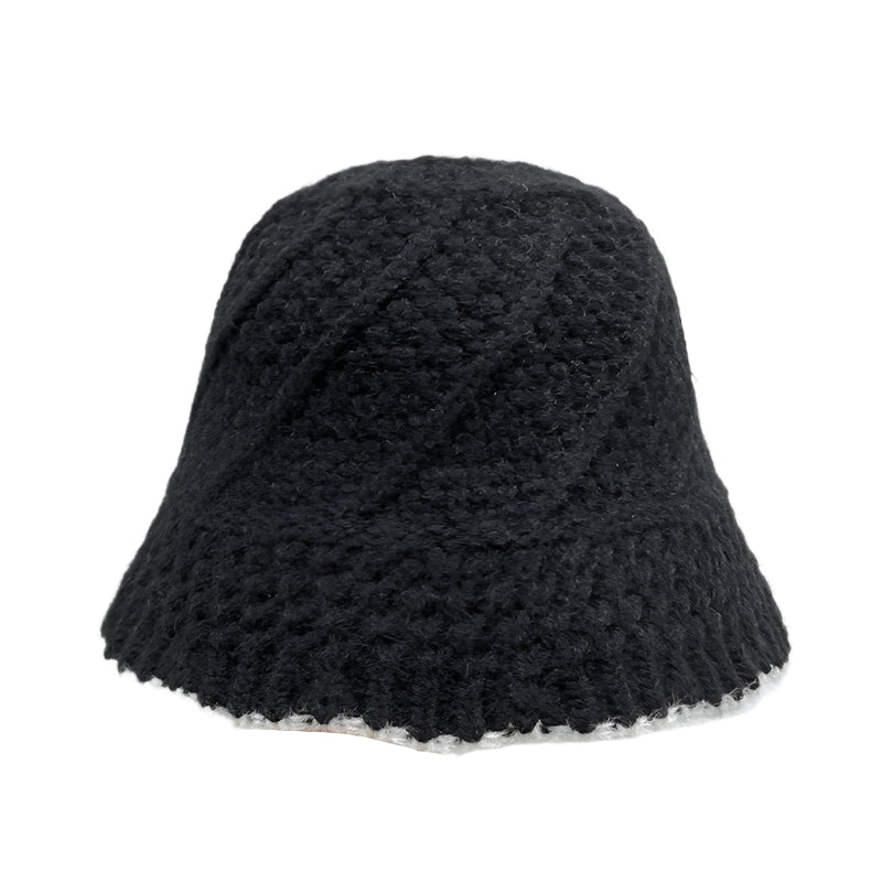 Bob d’Hiver en Laine Crochet Noir