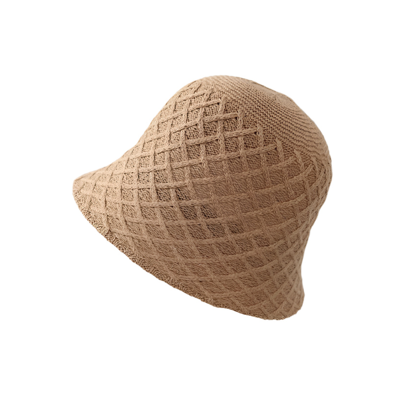 Bob de Plage Elégant en Crochet Marron