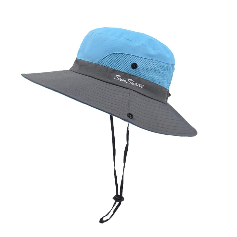 Bob de Randonnée Bicolore bleu