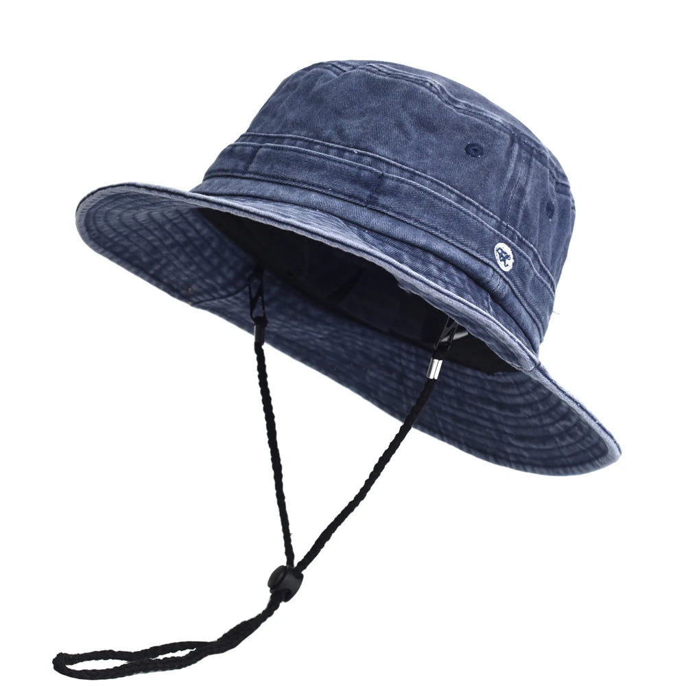 Bob de Randonnée Denim Délavé tendance