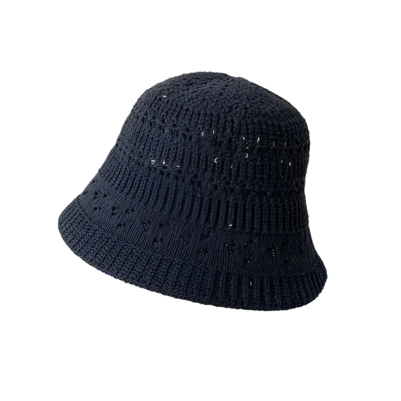 Bob en Tricot Épuré Femme Bleu