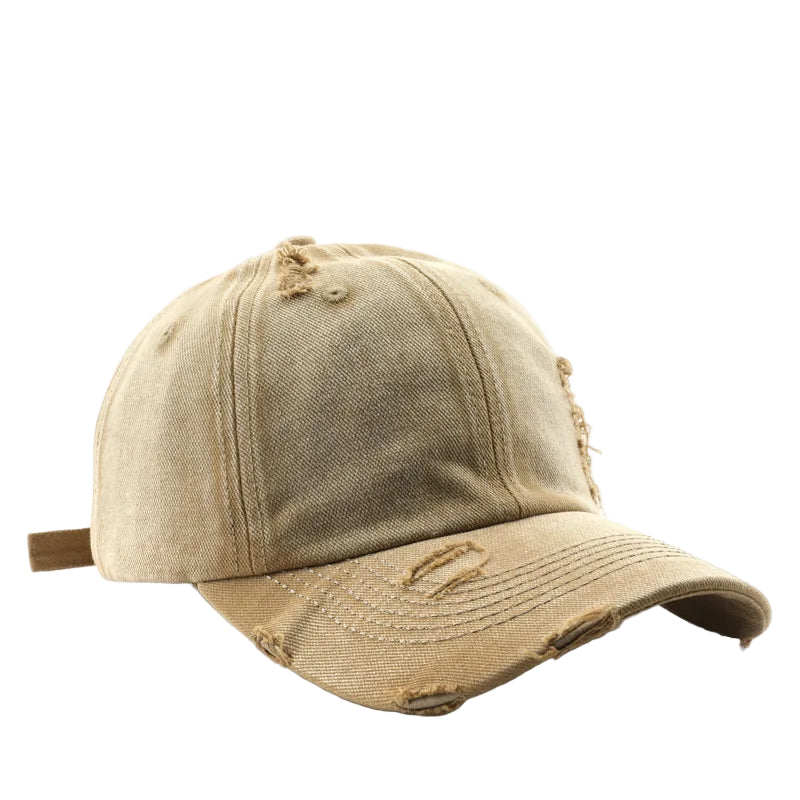 Casquette Délavée Destroy Beige