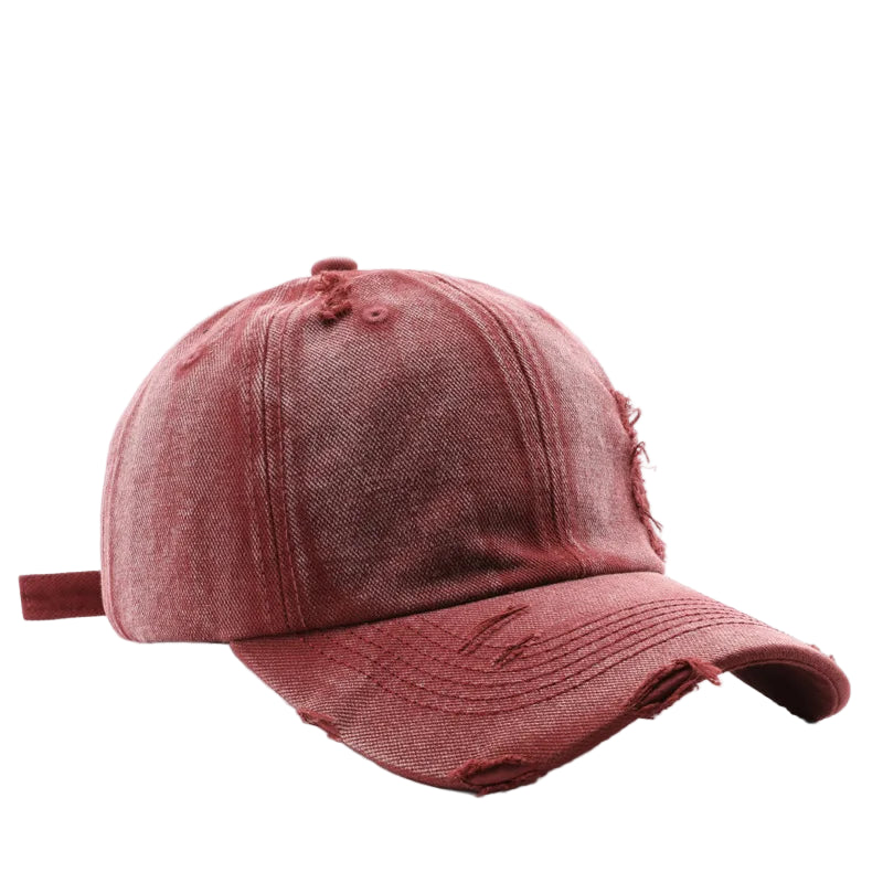 Casquette Délavée Destroy Rouge
