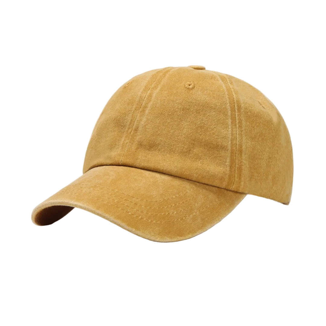 Casquette Homme Délavée Jaune