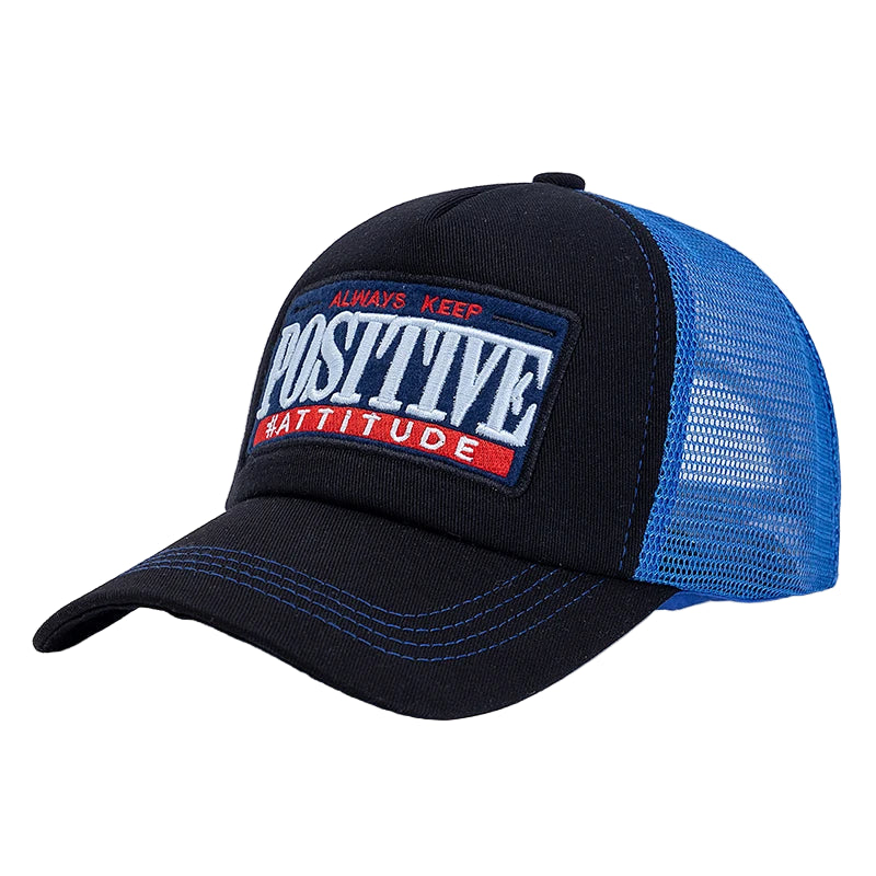 Casquette Positive Attitude Bleu