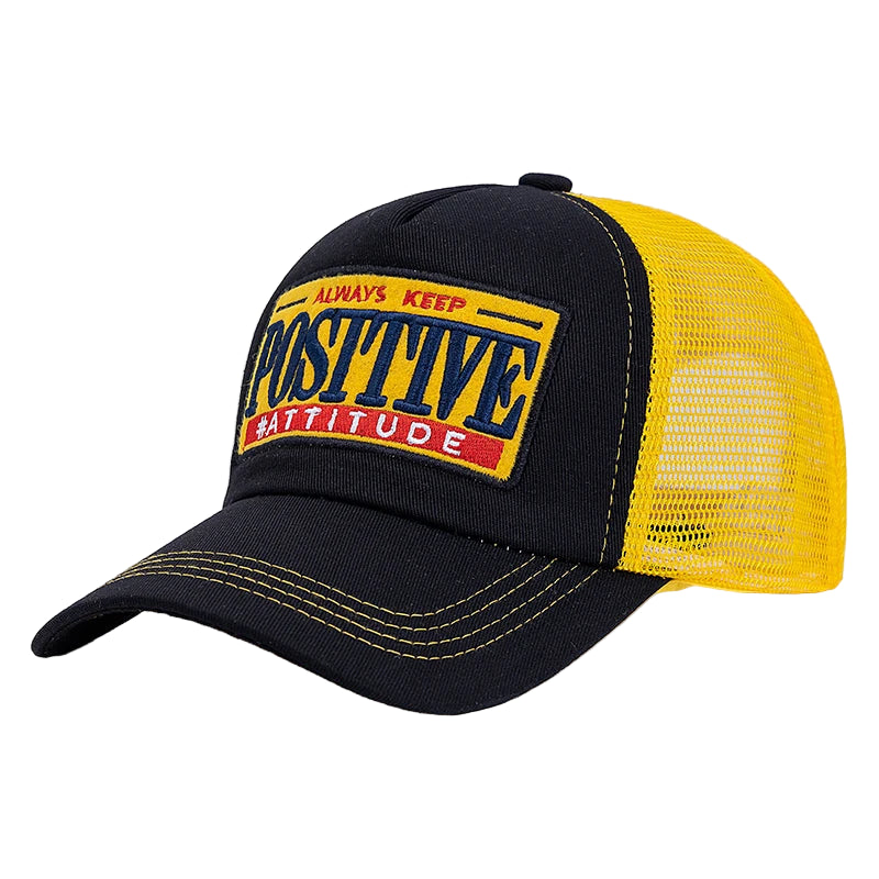 Casquette Positive Attitude Jaune