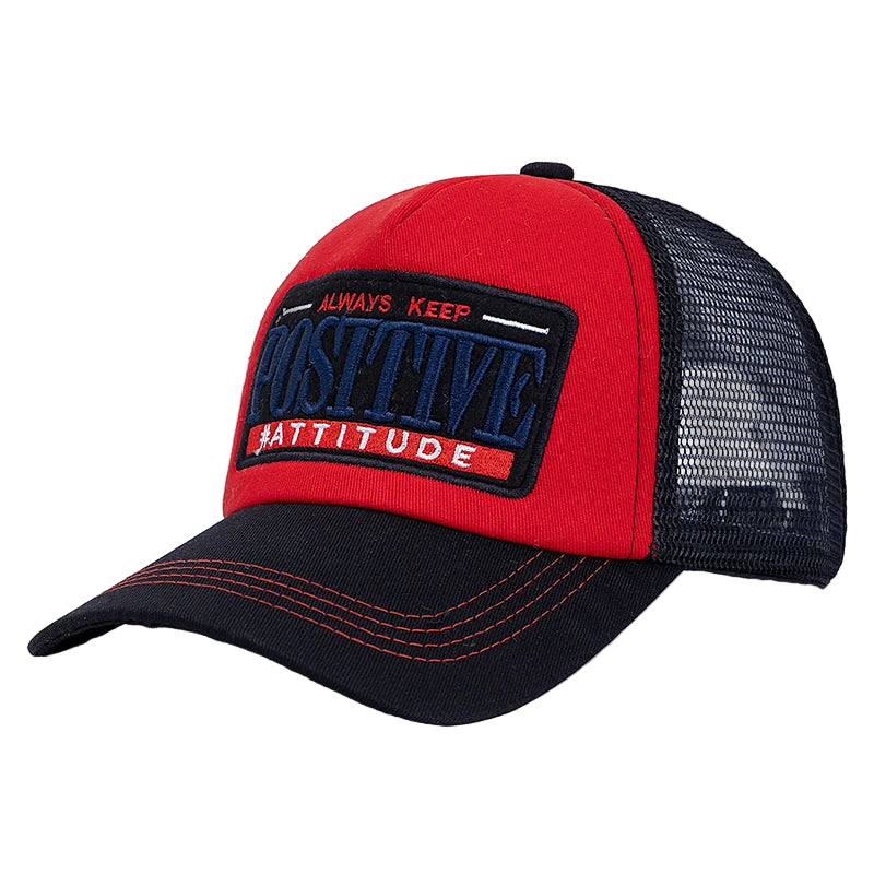 Casquette Positive Attitude Rouge