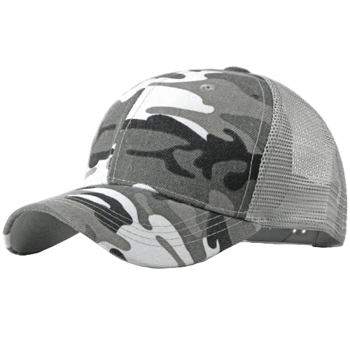Casquette Respirante Camouflage Gris