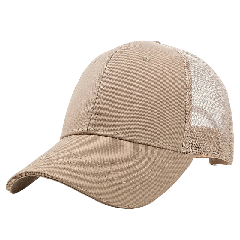 Casquette Respirante Unie Beige