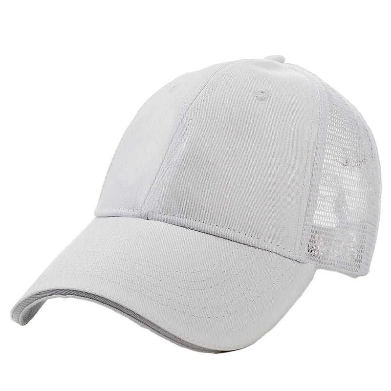 Casquette Respirante Unie Blanc