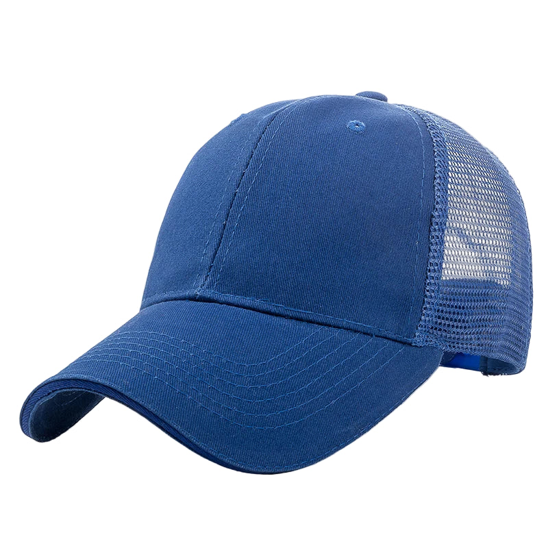 Casquette Respirante Unie Bleu