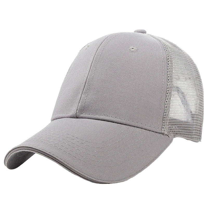 Casquette Respirante Unie Gris