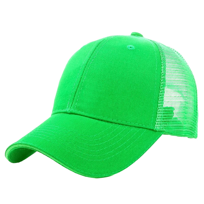 Casquette Respirante Unie Vert