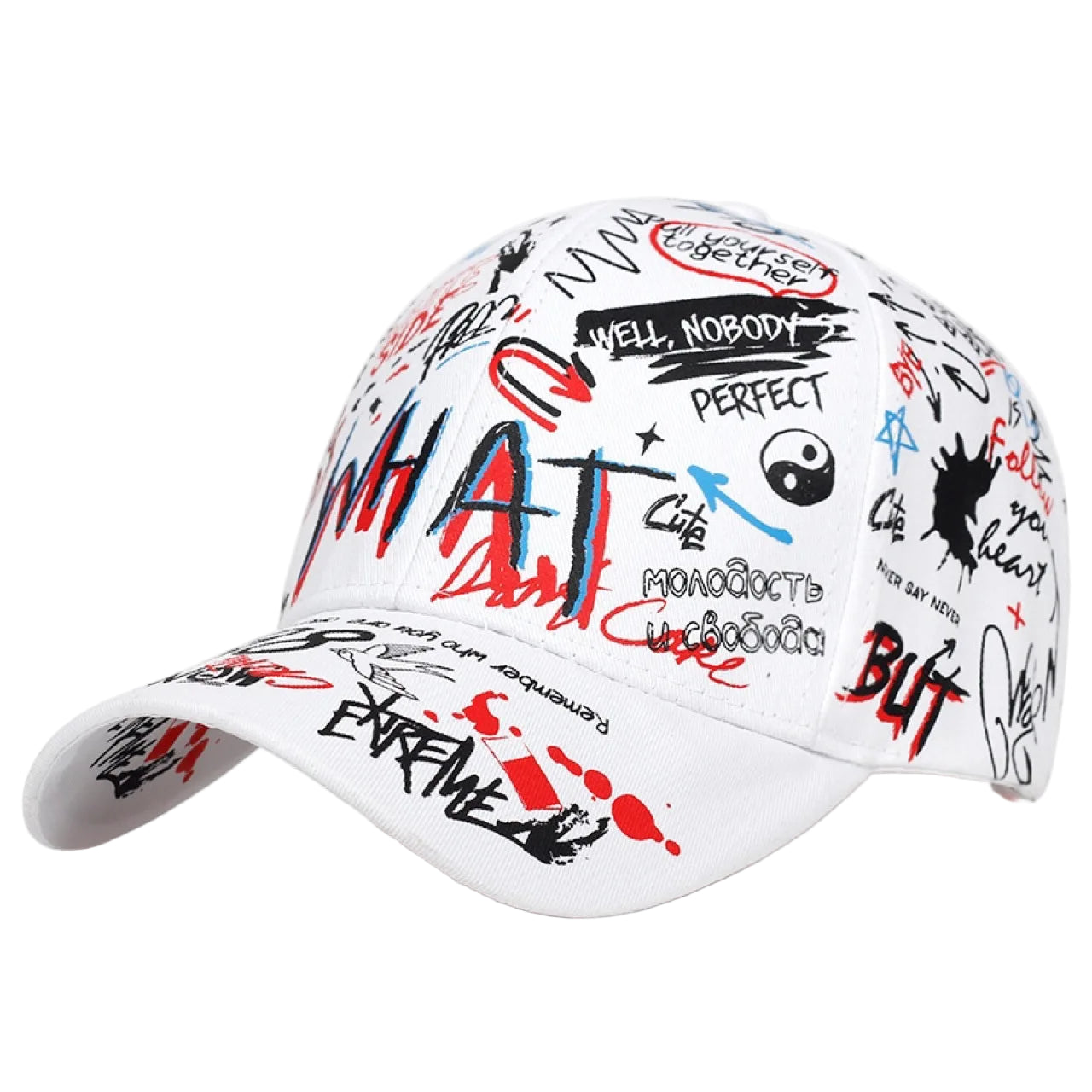 Casquette Streetwear Homme Blanc