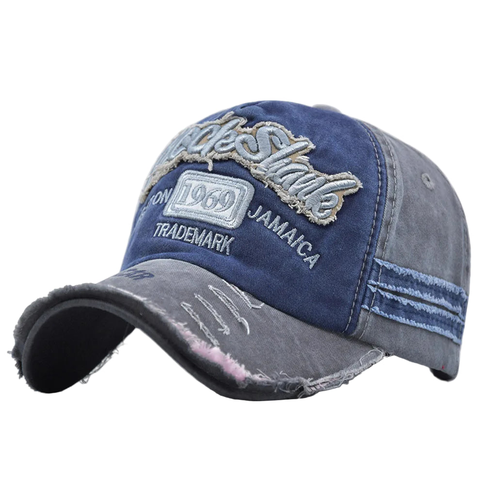 Casquette Vintage Homme Bleu