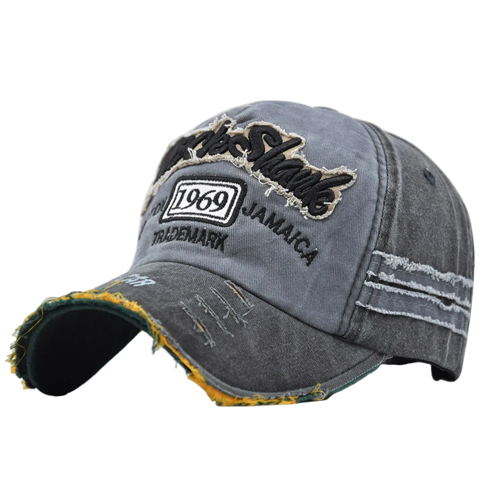 Casquette Vintage Homme Gris Foncé