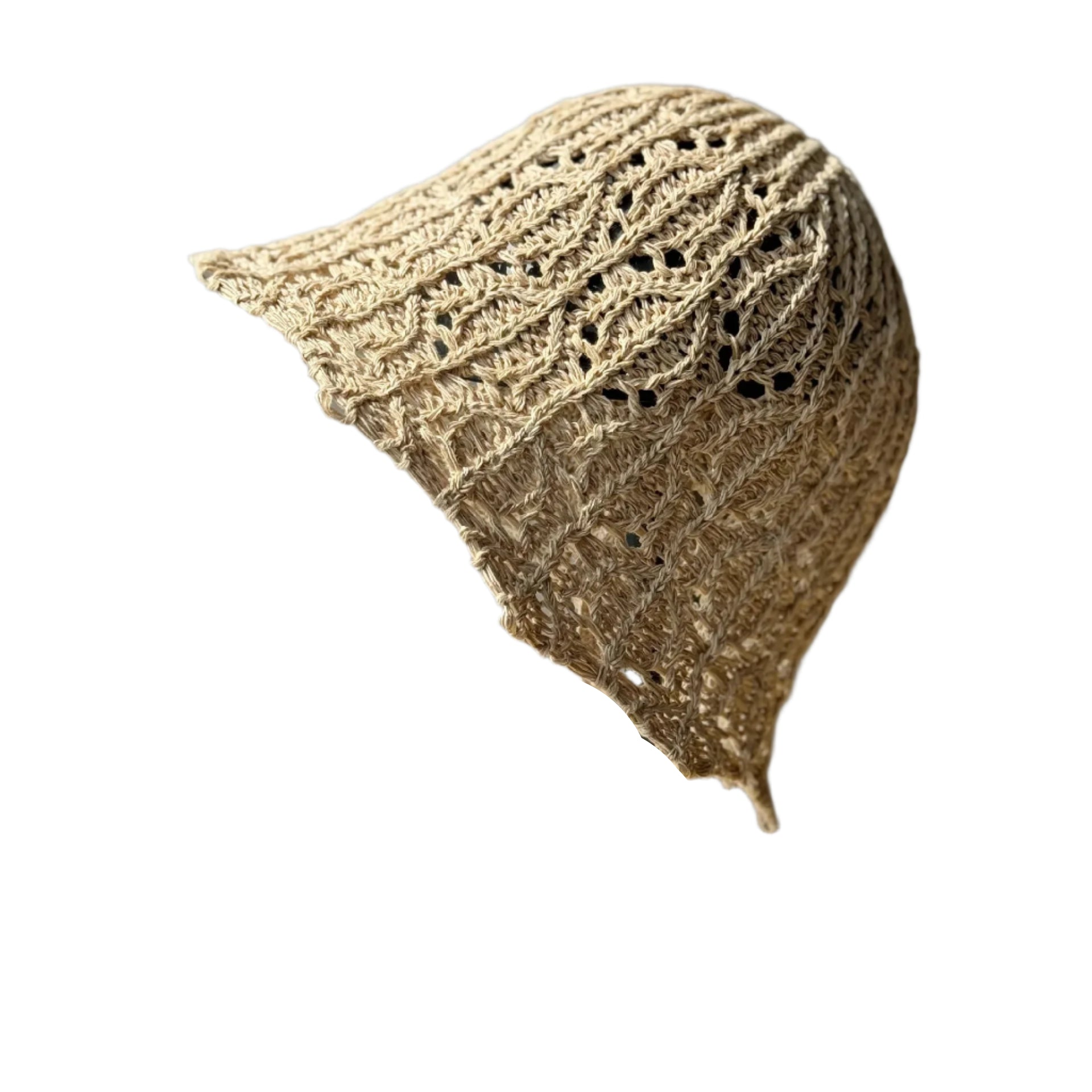 Chapeau Bob Epuré Crochet à Ficelle Marron