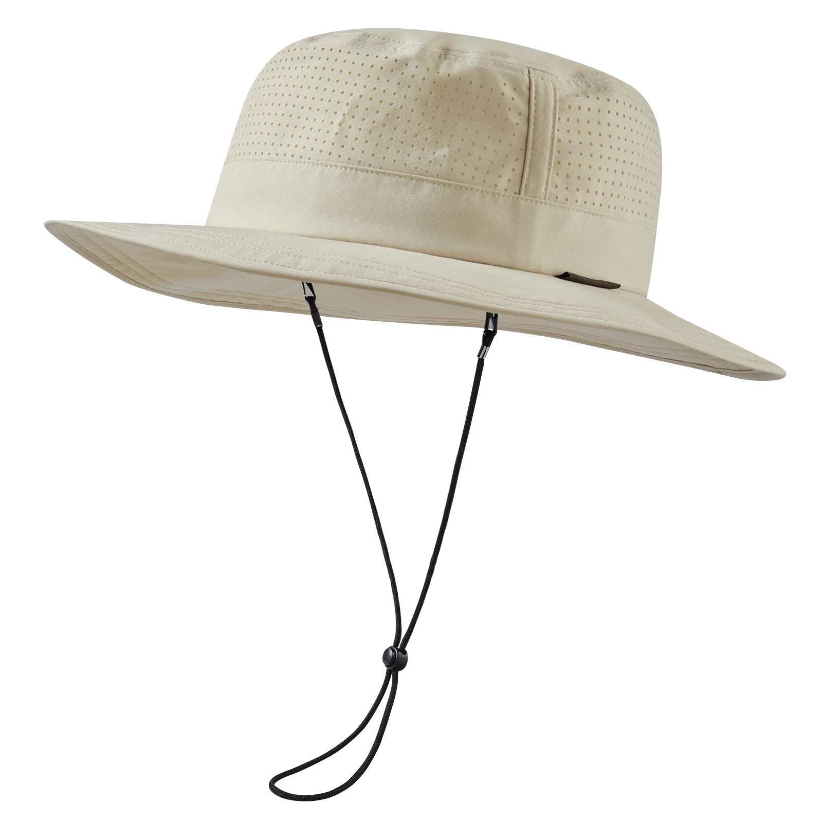 Chapeau de Pêche Perforé Beige