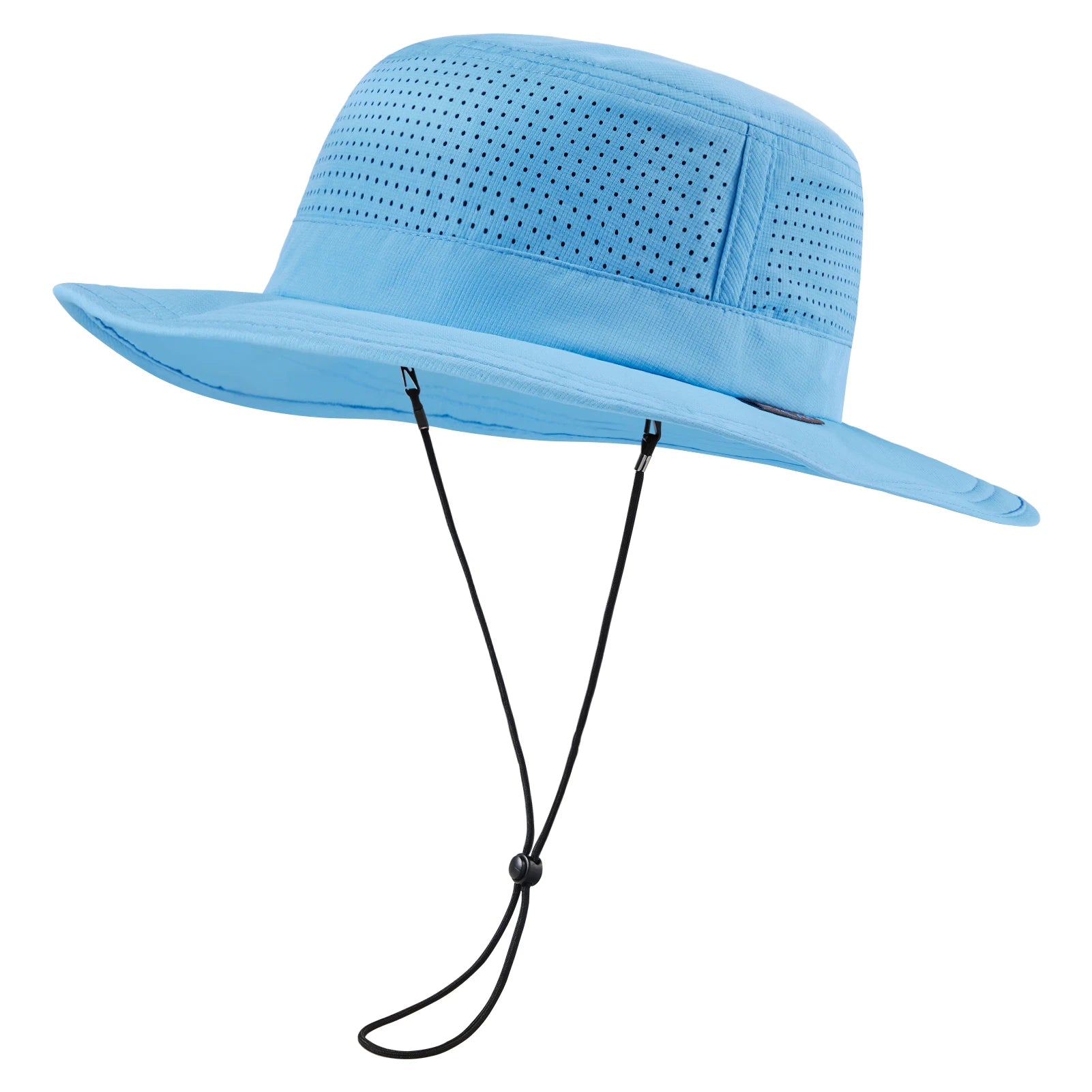 Chapeau de Pêche Perforé Bleu