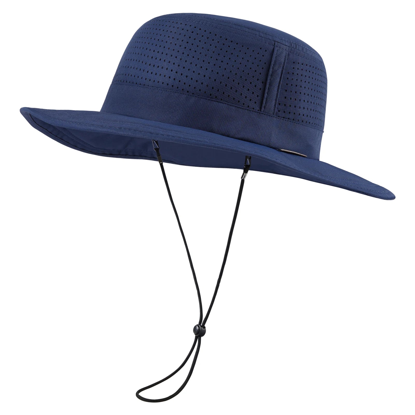 Chapeau de Pêche Perforé Bleu Foncé