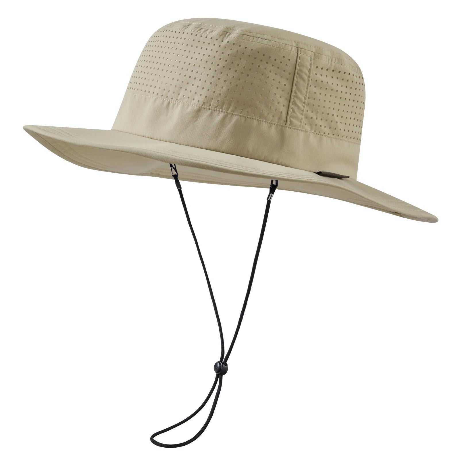 Chapeau de Pêche Perforé Marron