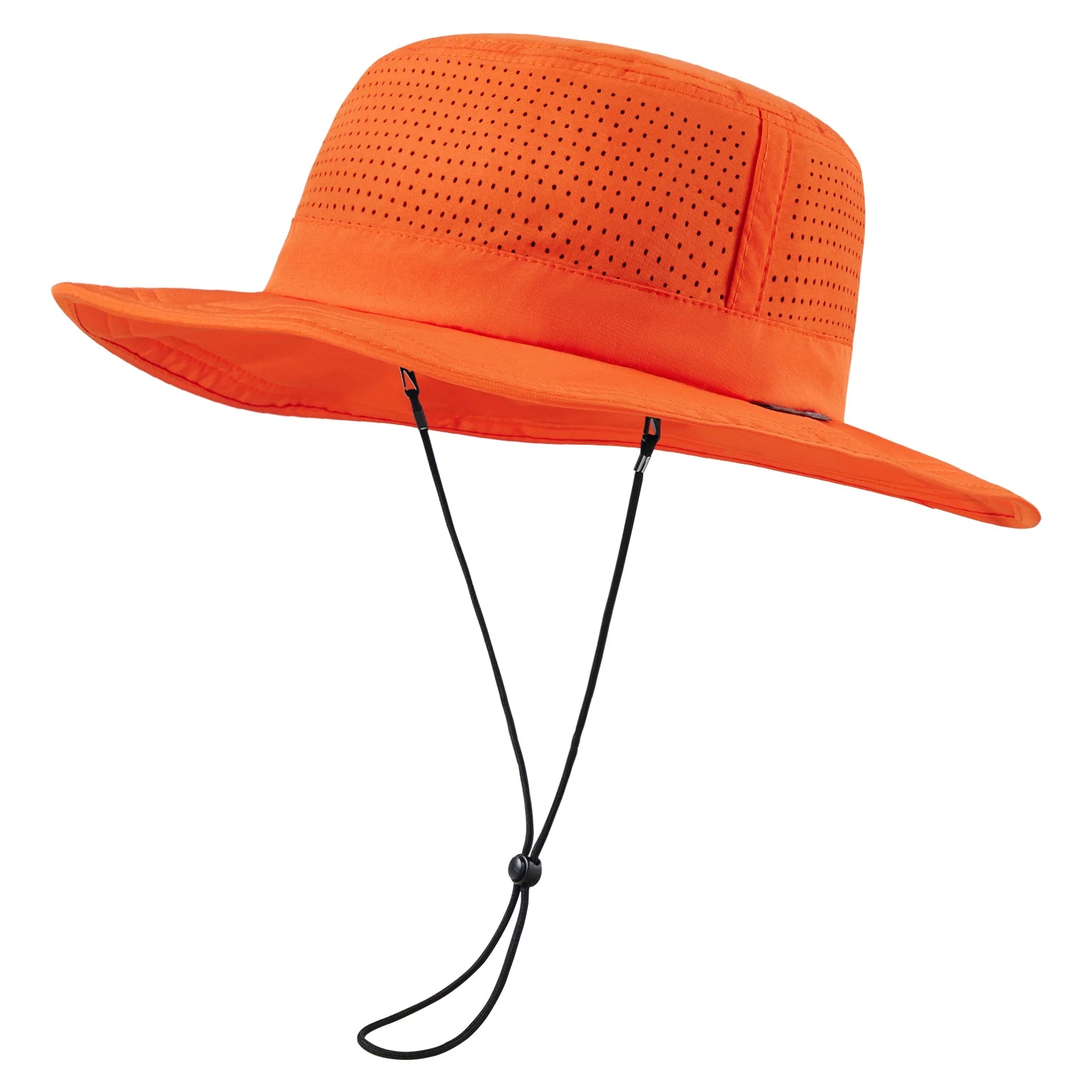 Chapeau de Pêche Perforé Orange
