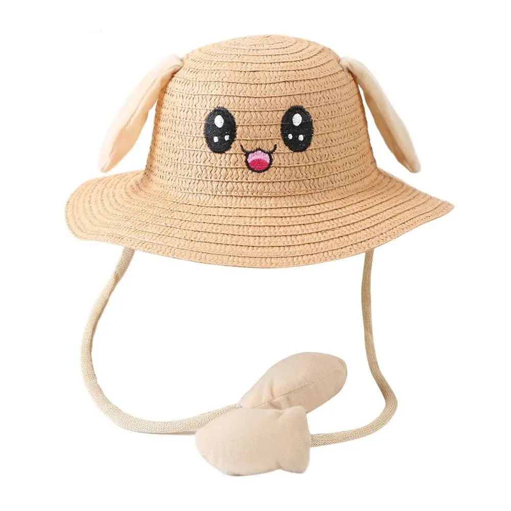 Chapeau de Paille Enfant à Oreilles